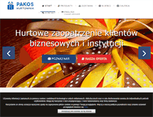 Tablet Screenshot of opakowania-pakos.pl